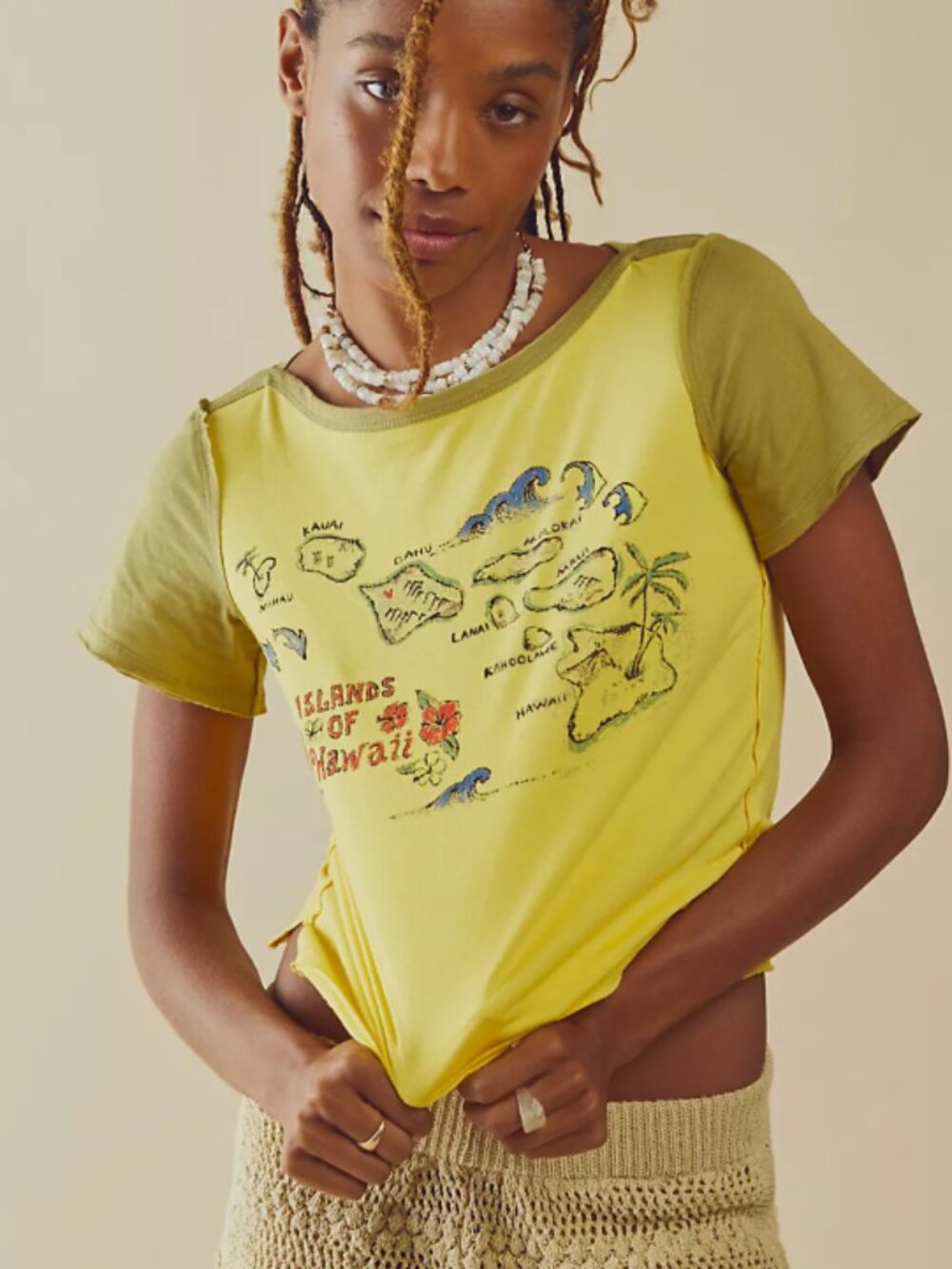 HTF NWT NOS We The Free Vacay Tee Islands Hawaii Graphic Festival Boho S $78